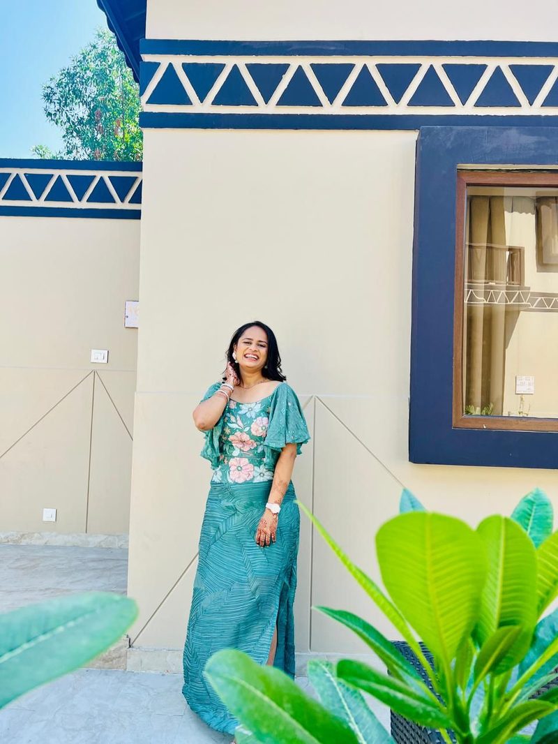 Green printed coord set for everyday wear by Pehnawa by SS