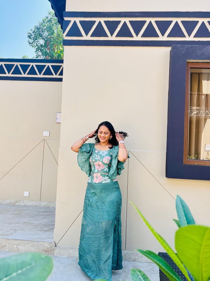 Green cotton kurti set for casual daily wear by Pehnawa by SS