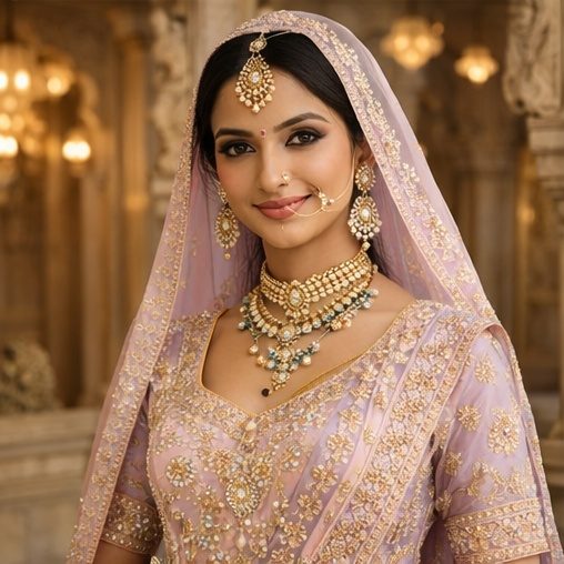 Pastel lavender designer gown for evening parties by Pehnawa by SS