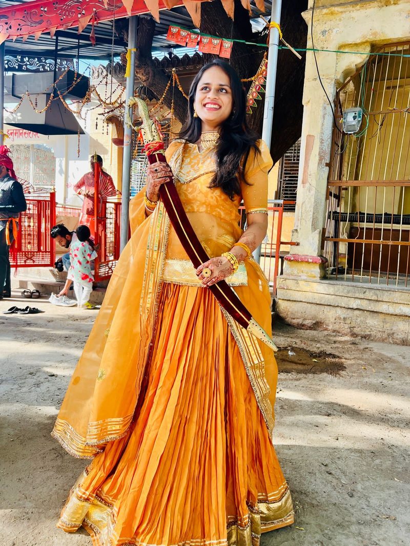 Yellow festive traditional outfit for Haldi and celebrations by Pehnawa by SS